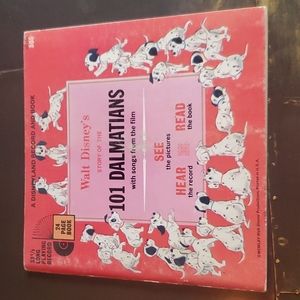 101 Dalmatian VINTAGE Read Along Book. NO record